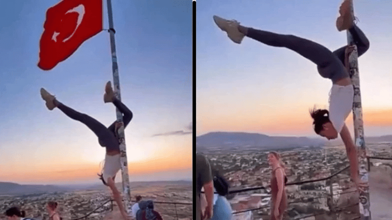 Nevşehir’de Türk bayrağı direğinde yapılan uygunsuz hareketlere soruşturma Nevşehir’de Türk bayrağı direğinde yapılan uygunsuz hareketlere soruşturma