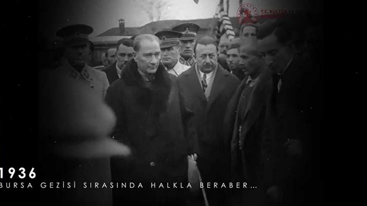 Kültür ve Turizm Bakanlığı Atatürk'ün bilinmeyen görüntülerini yayımladı - Lider Haber