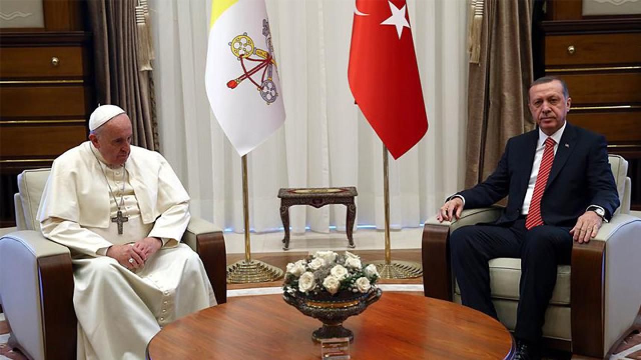 Gündem Filistin: Cumhurbaşkanı Erdoğan, Papa Fransuva ile görüştü