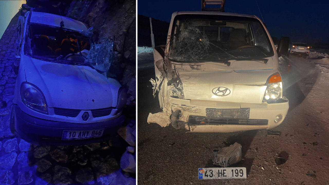 Balıkesir'de 3 araç birbirine girdi: 1 ölü, 7 yaralı