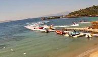 Bodrum’da faciadan dönüldü: Deniz yatağı, sürat teknesine çarptı