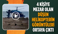 4 kişi hayatını kaybetmişti: Düşen helikopterin görüntüleri ortaya çıktı