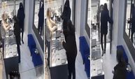 Kamera şakası gibi olay! Kararsız hırsız kuyumcudan azar yiyince koşarak kaçtı