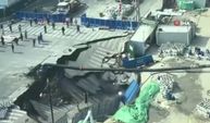 Çin'de metro inşaatında yol çöktü! Devasa çukur önüne çıkan her şeyi yuttu