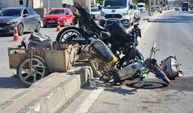 Feci motosiklet kazası kamerada: 72 yaşındaki sürücü hayatını kaybetti