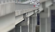 Kuzey Marmara Otoyolu'nda mahsur kalan keçiyi itfaiye kurtardı