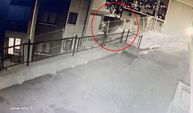 Akılalmaz kaza! Binanın üçüncü katına çarpıp bahçeye düştü