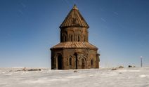 Tarihi Ani Ören Yeri'nde kış manzarası