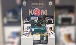 Kırıkkale'de 1 milyon 267 bin 400 makaron ele geçirildi