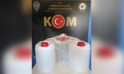 Kırıkkale'de kargo kutusunda 20 litre kaçak etil alkol ele geçirildi