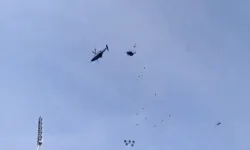 2 askeri helikopter havada çarpıştı: İşte o anlar!