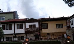 Amasya'da tarihi konakta yangın