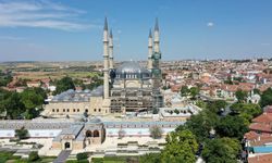 Selimiye'nin minarelerindeki restorasyon tamamlandı