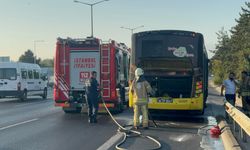 Beykoz’da İETT otobüsünde çıkan yangın söndürüldü