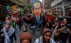 New York'ta Netanyahu karşıtı protesto düzenlendi