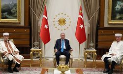 Cumhurbaşkanı Erdoğan, İbrahim Şerif ve Mustafa Trampa'yı kabul etti