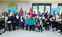 Emine Erdoğan, Belgrad'da anaokulu öğrencileriyle bir araya geldi