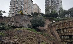 Rize'de toprak kayması