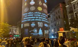 Galata Kulesi'ne yurtdışından getirilen kültürel mirasa ait görseller yansıtıldı