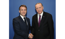 Cumhurbaşkanı Erdoğan, Fransa Cumhurbaşkanı Macron ile görüştü