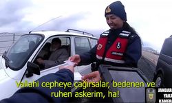 83 yaşındaki Necati amcanın Jandarma ile gülümseten diyaloğu