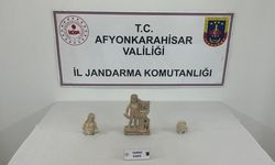 Afyonkarahisar'da Roma dönemine ait heykel ele geçirildi