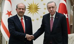 Cumhurbaşkanı Erdoğan, KKTC Cumhurbaşkanı Tatar ile görüştü