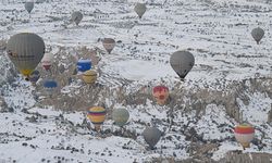 Kapadokya kış mevsiminde de turistlerin gözdesi