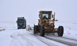 Yoğun kar 21 yolu ulaşıma kapattı