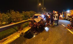 Aydın'da kamyonla çarpışan otomobilin sürücüsü öldü