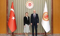 TBMM Başkanı Kurtulmuş, Kaja Kallas'ı Meclis'te kabul etti