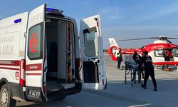 Van'da hamile kadın ambulans helikopterle hastaneye ulaştırıldı