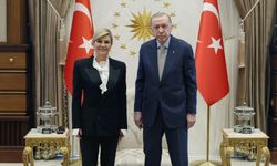 Cumhurbaşkanı Erdoğan, Kitarovic'i kabul etti