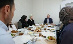 Cumhurbaşkanı Erdoğan, Fidan ailesinin iftar sofrasına konuk oldu