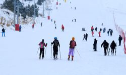 Ergan Dağı Kayak Merkezi'nde kayak sezonu sürüyor