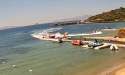 Bodrum’da faciadan dönüldü: Deniz yatağı, sürat teknesine çarptı