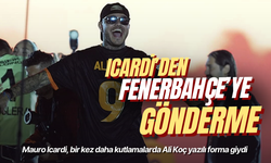 Mauro Icardi, bir kez daha kutlamalarda Ali Koç yazılı forma giydi