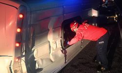 Kontrolden çıkan minibüs devrildi: 1 ölü, 13 yaralı
