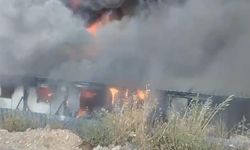Bodrum'da işçi konteynerlerinde yangın