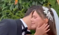 Düğününde ağlayan Merve Dinçkol’u eşi Feyyaz Şerifoğlu sakinleştirdi