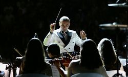 Fethiye'deki Telmessos Antik Tiyatrosu'nda orkestra konseri
