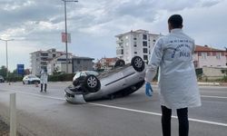 Karaman’da otomobil takla attı: 2’si çocuk 4 yaralı