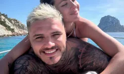 Mauro Icardi sevgilisini öpmeye doyamadı