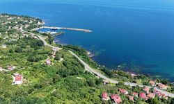 Ordu'da yeşil ve mavinin buluştuğu sahil yolu göz kamaştırıyor