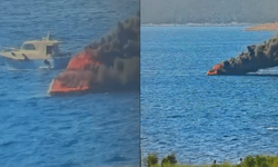 Muğla'da tekne yangını!