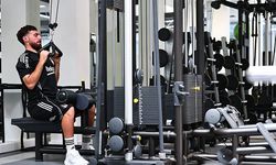 Beşiktaş, günün ikinci idmanında salonda çalıştı