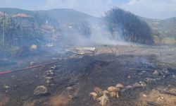 Erdek’te çıkan yangın kısa sürede söndürüldü
