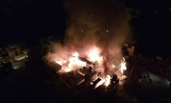 Erzincan’da Keresteciler Sitesinde yangın