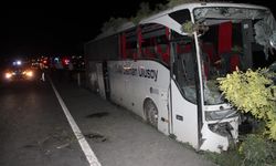 Kayseri'de yolcu otobüsü kaza yaptı: 1 ölü, 13 yaralı
