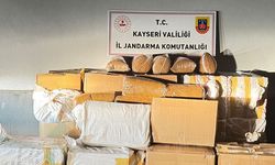 Kayseri'de yolcu otobüsünde 750 kilogram kaçak tütün ele geçirildi